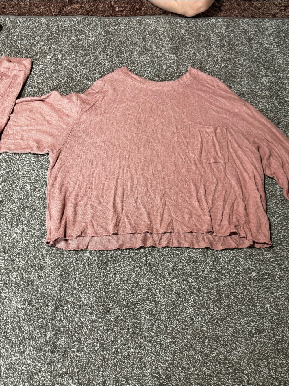 wild fable Mauve Pink Long Sleeve Pocket Top